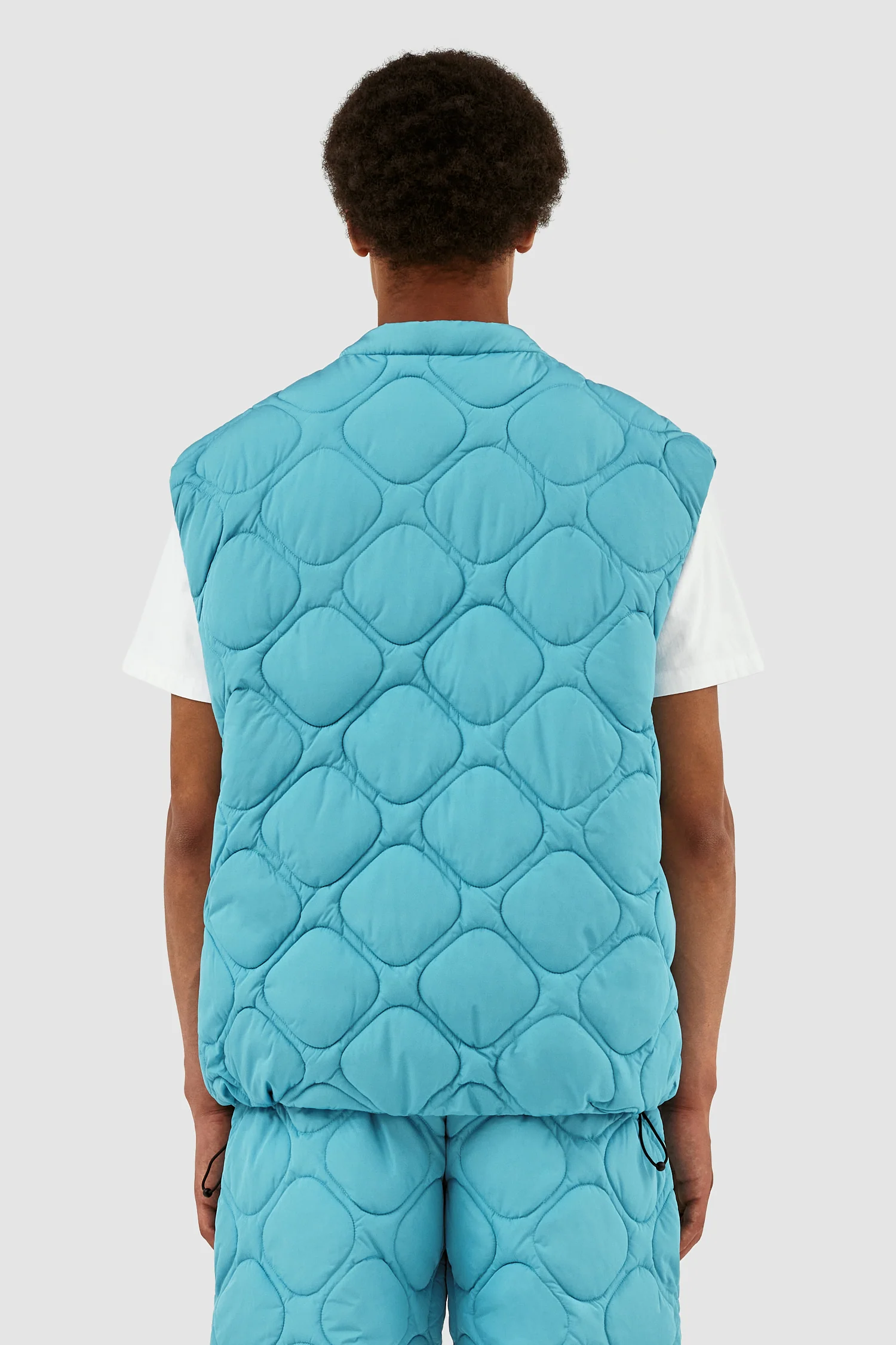 Vince Quilted Vest - Light Blue - Image 3