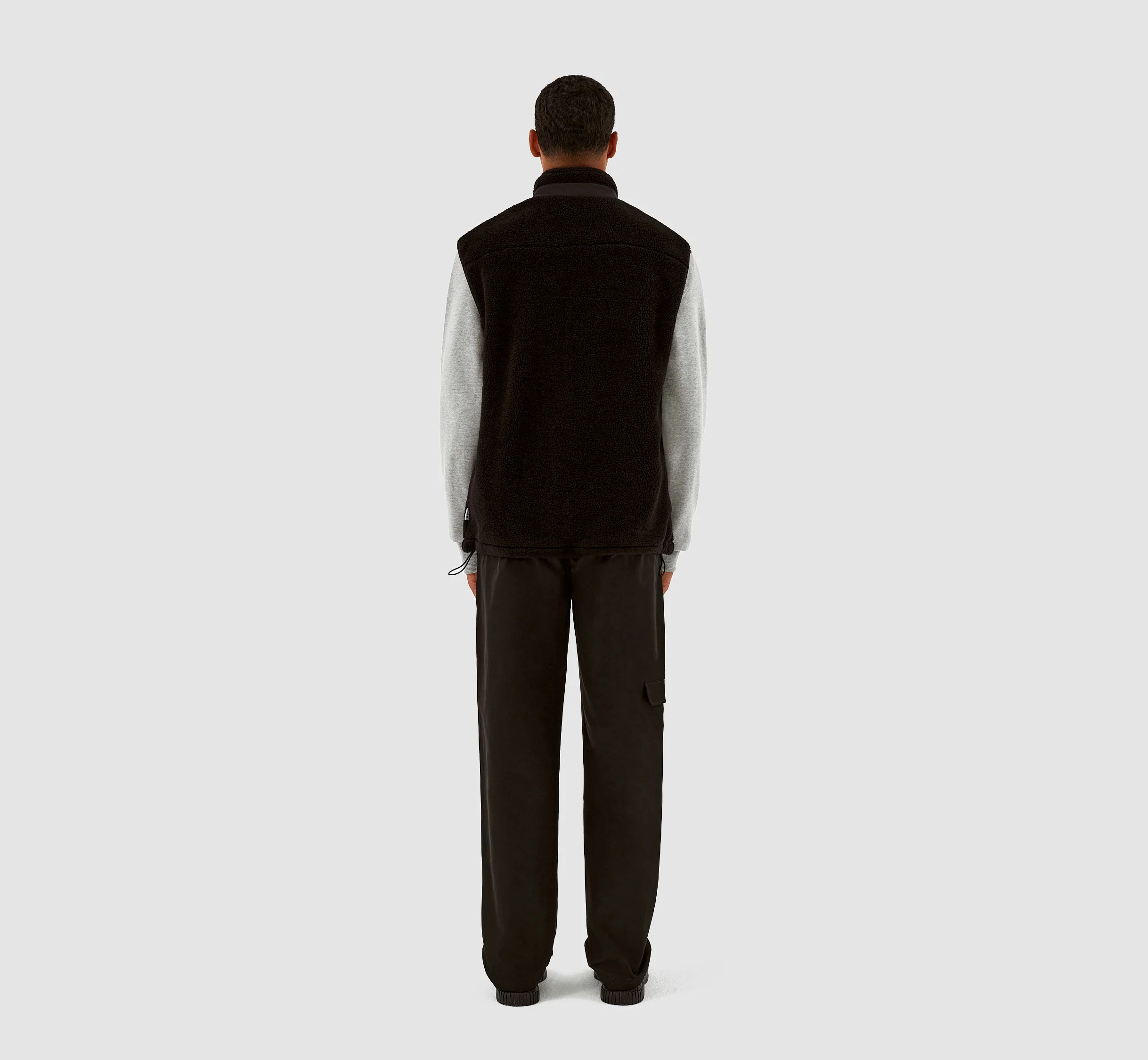 Vince Sherpa Vest - Black - Image 7