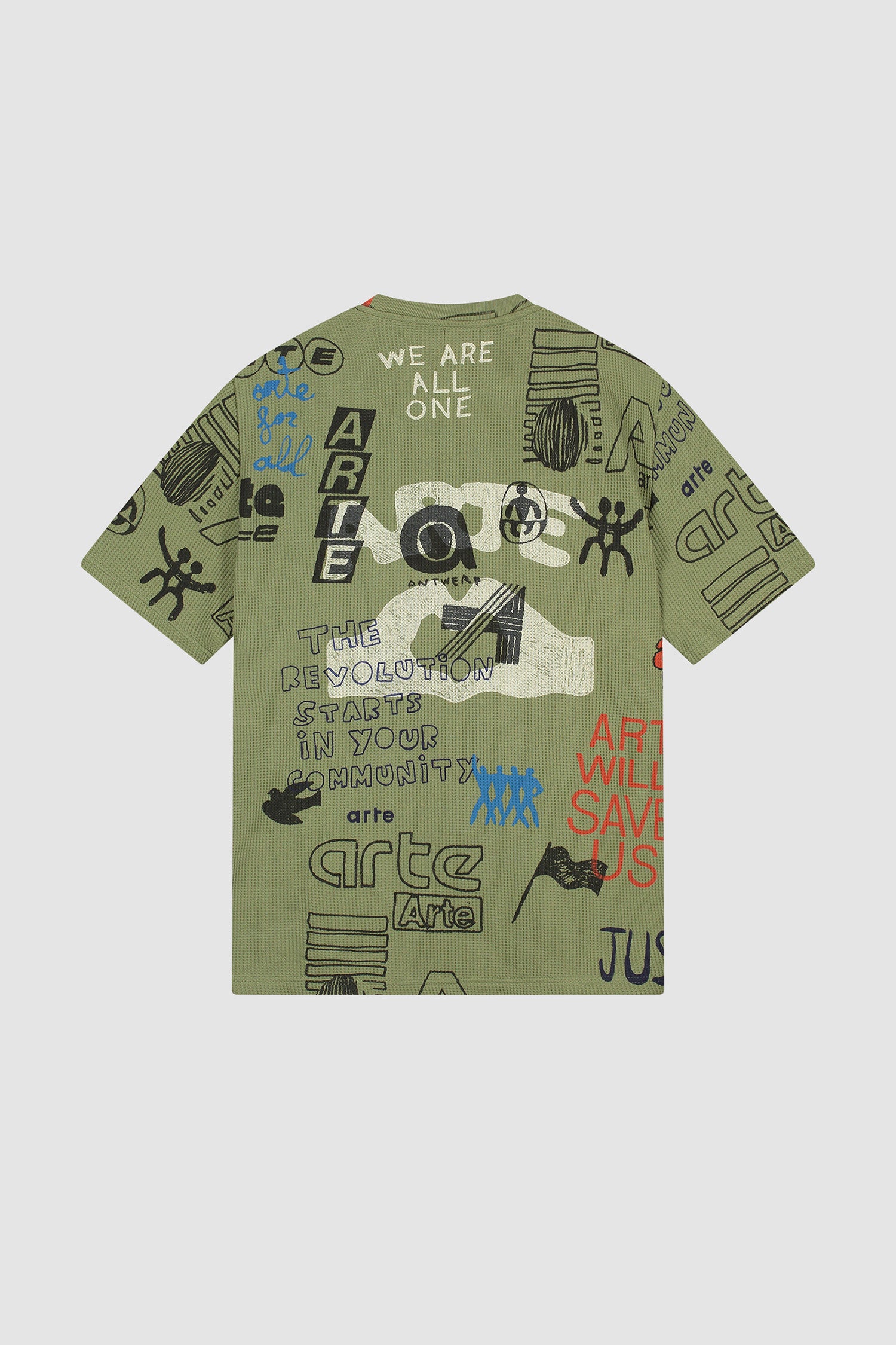 Waffle T-shirt - Green - Image 10