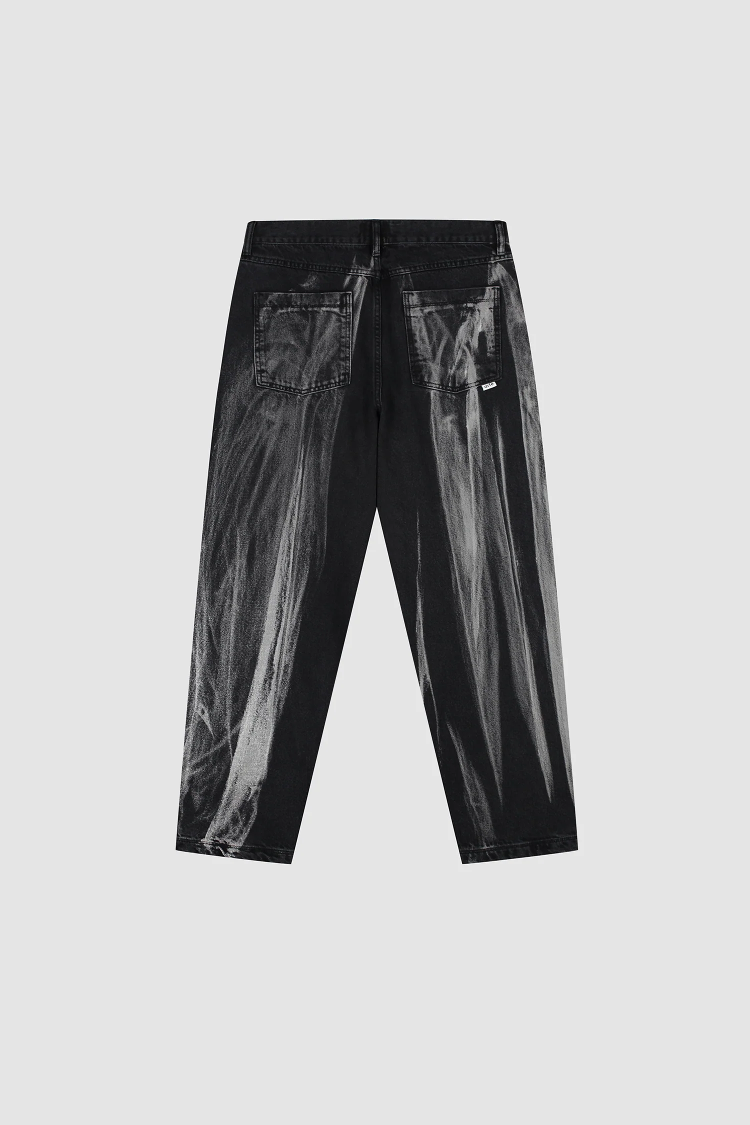 Washed Jeans Pants - Black Denim - Image 10