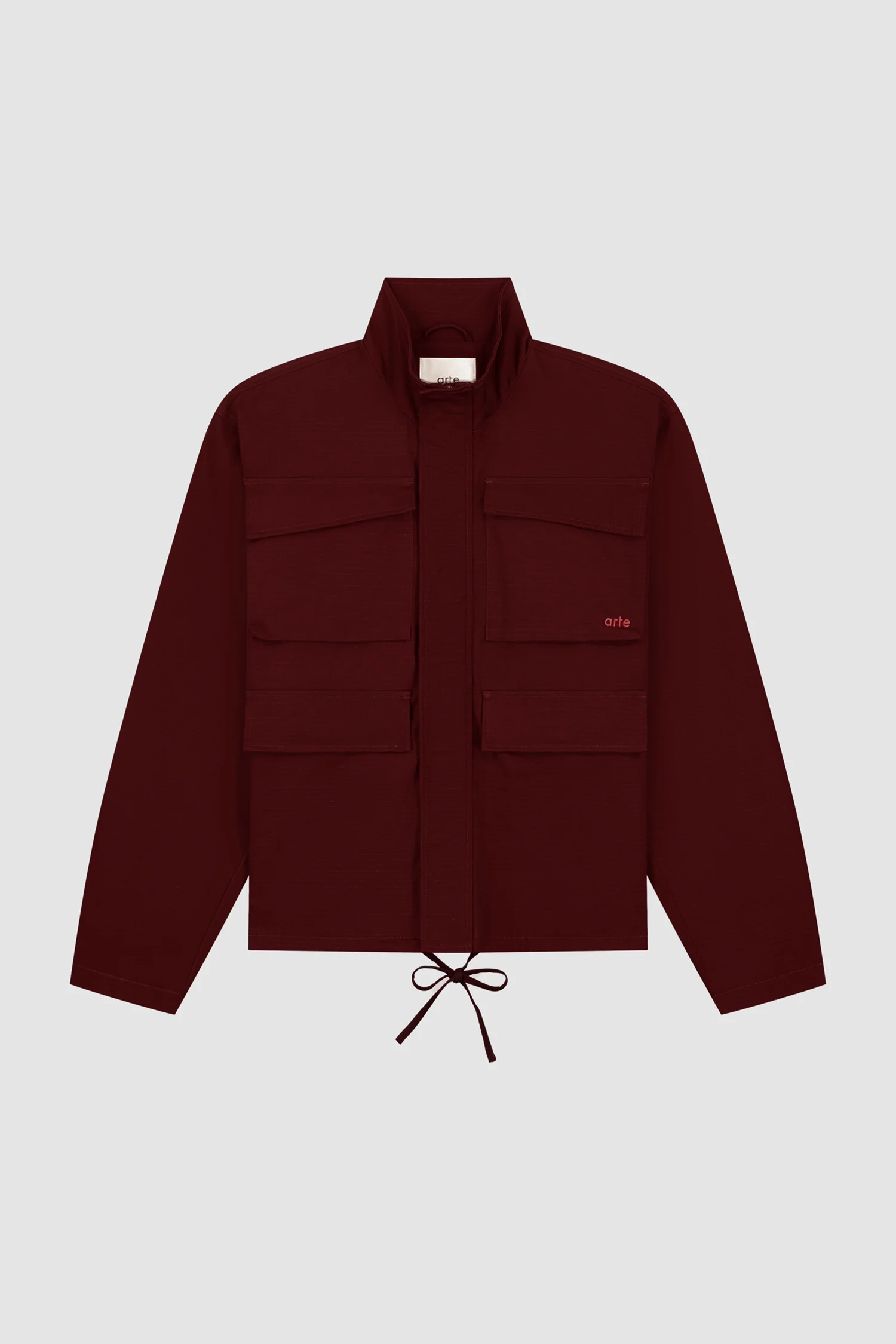 Waxed Ripstop Jacket - Bordeaux - Image 8