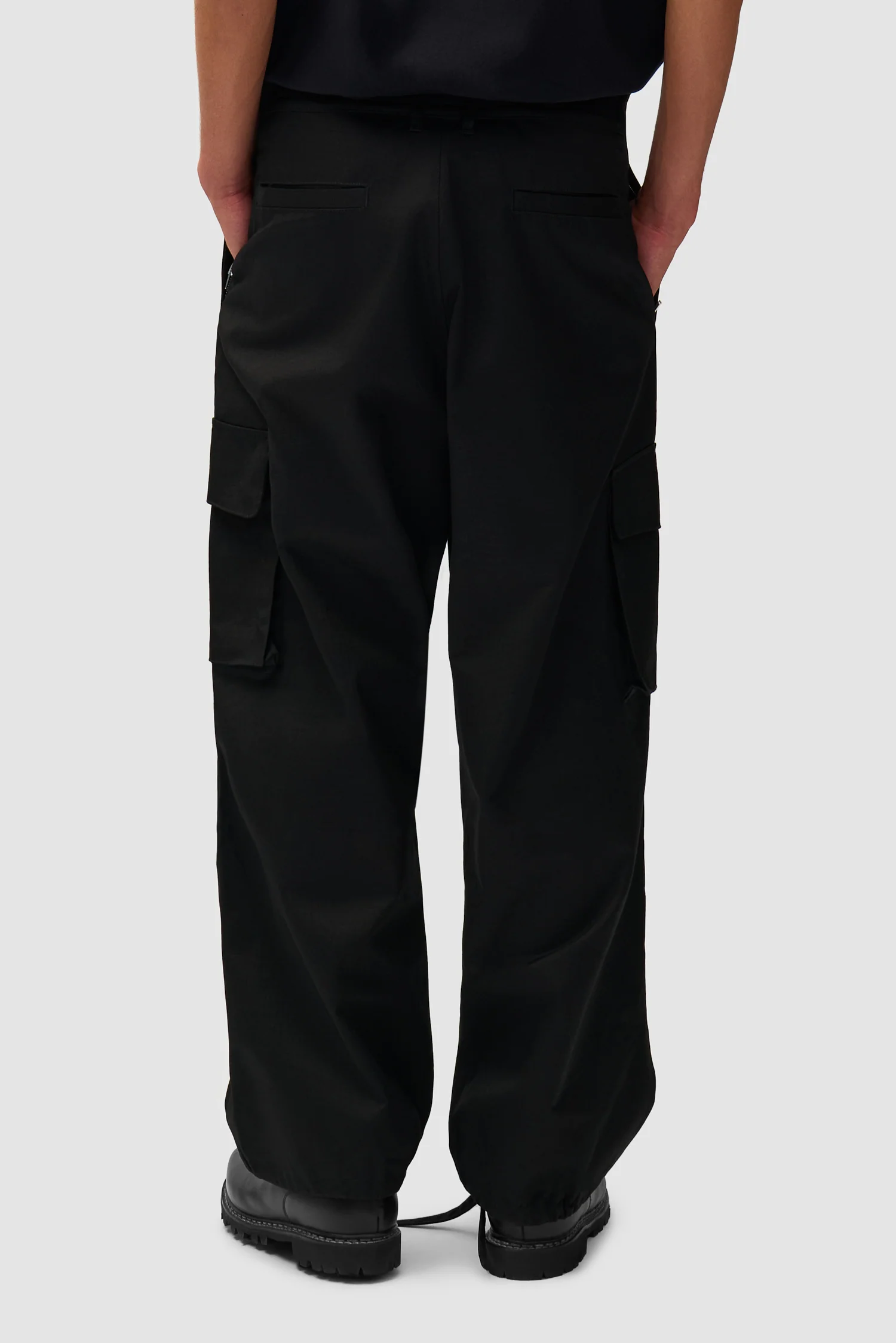 Waxed Ripstop Pants - Black - Image 4