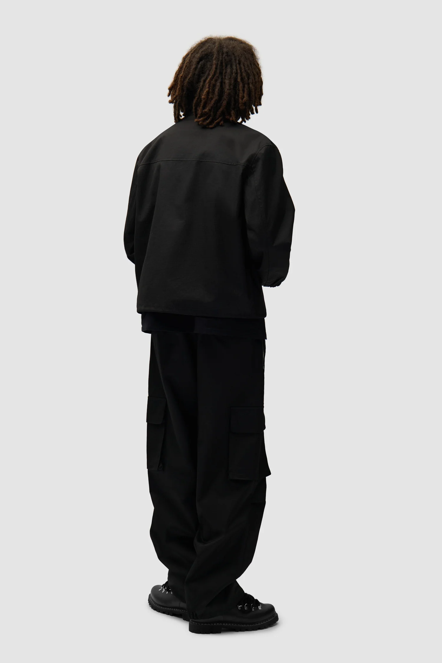 Waxed Ripstop Pants - Black - Image 6