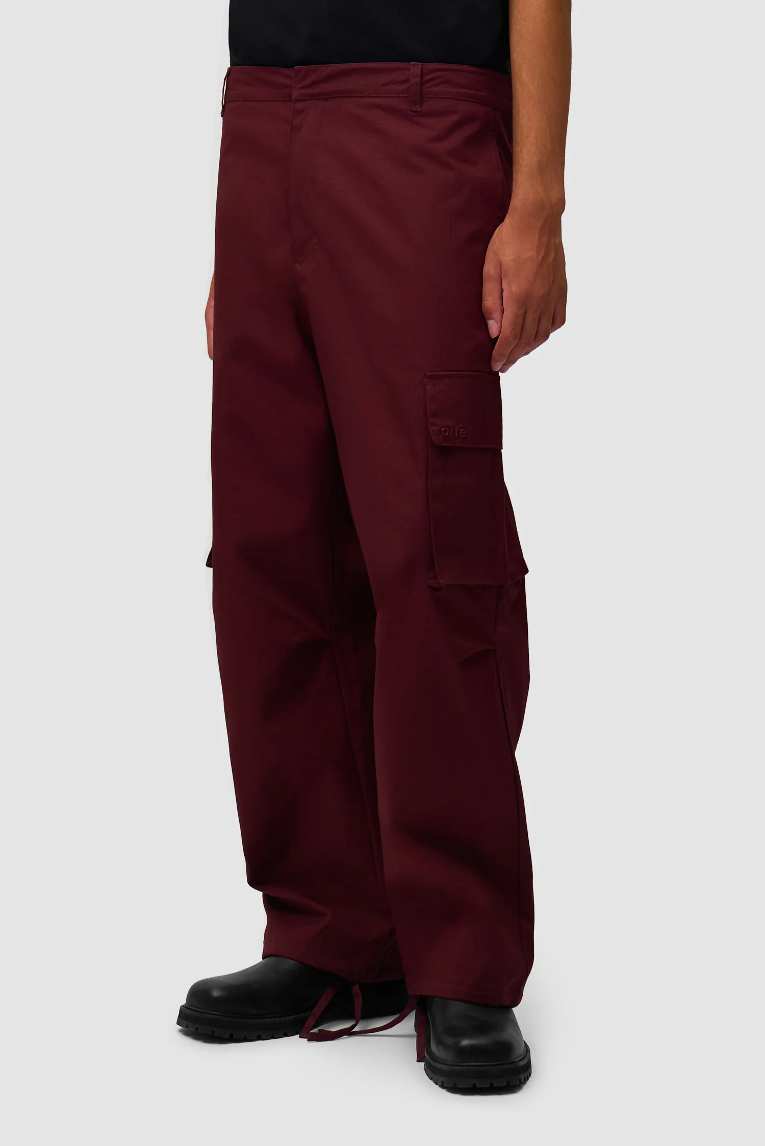 Waxed Ripstop Pants - Bordeaux - Image 3