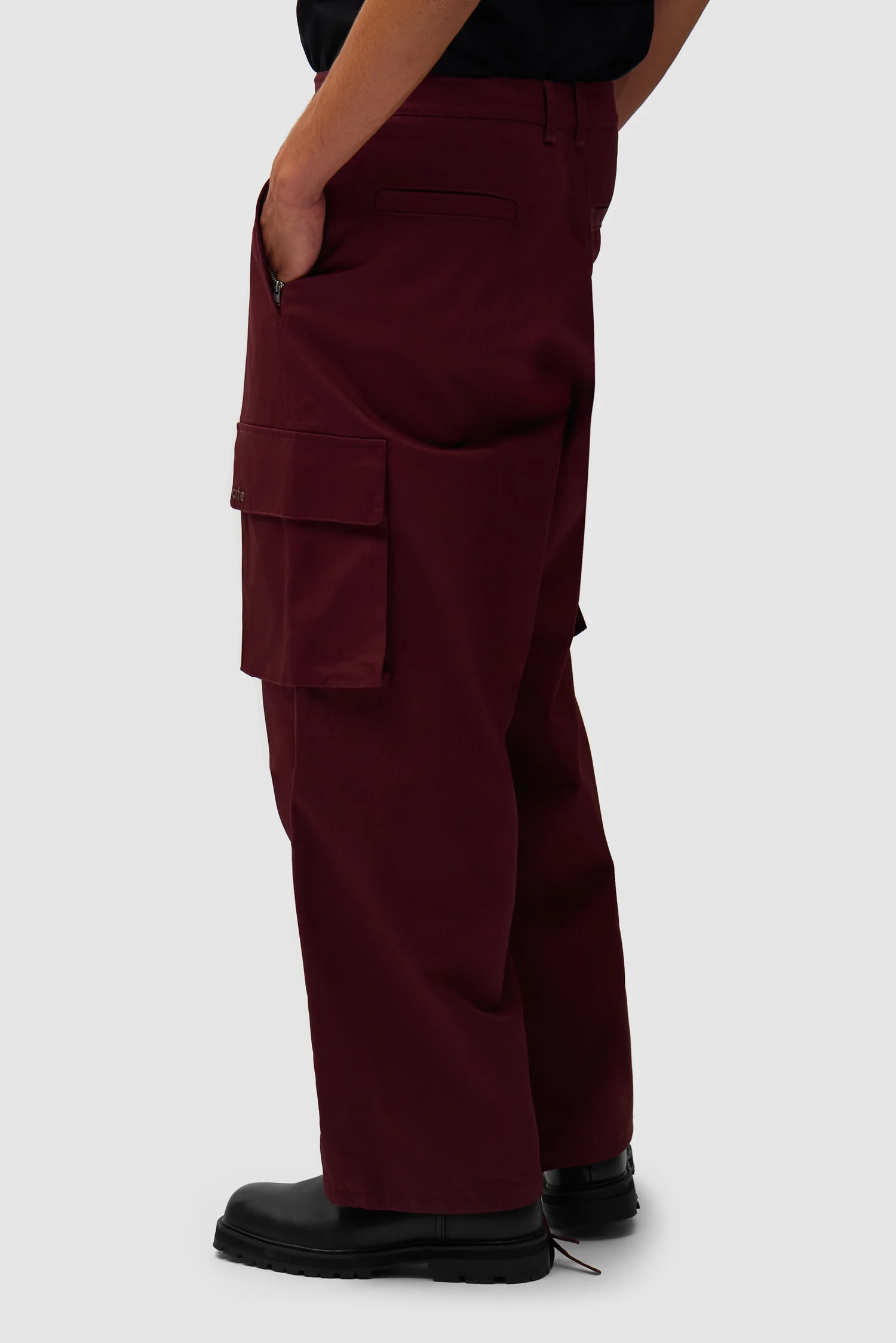 Waxed Ripstop Pants - Bordeaux - Image 4