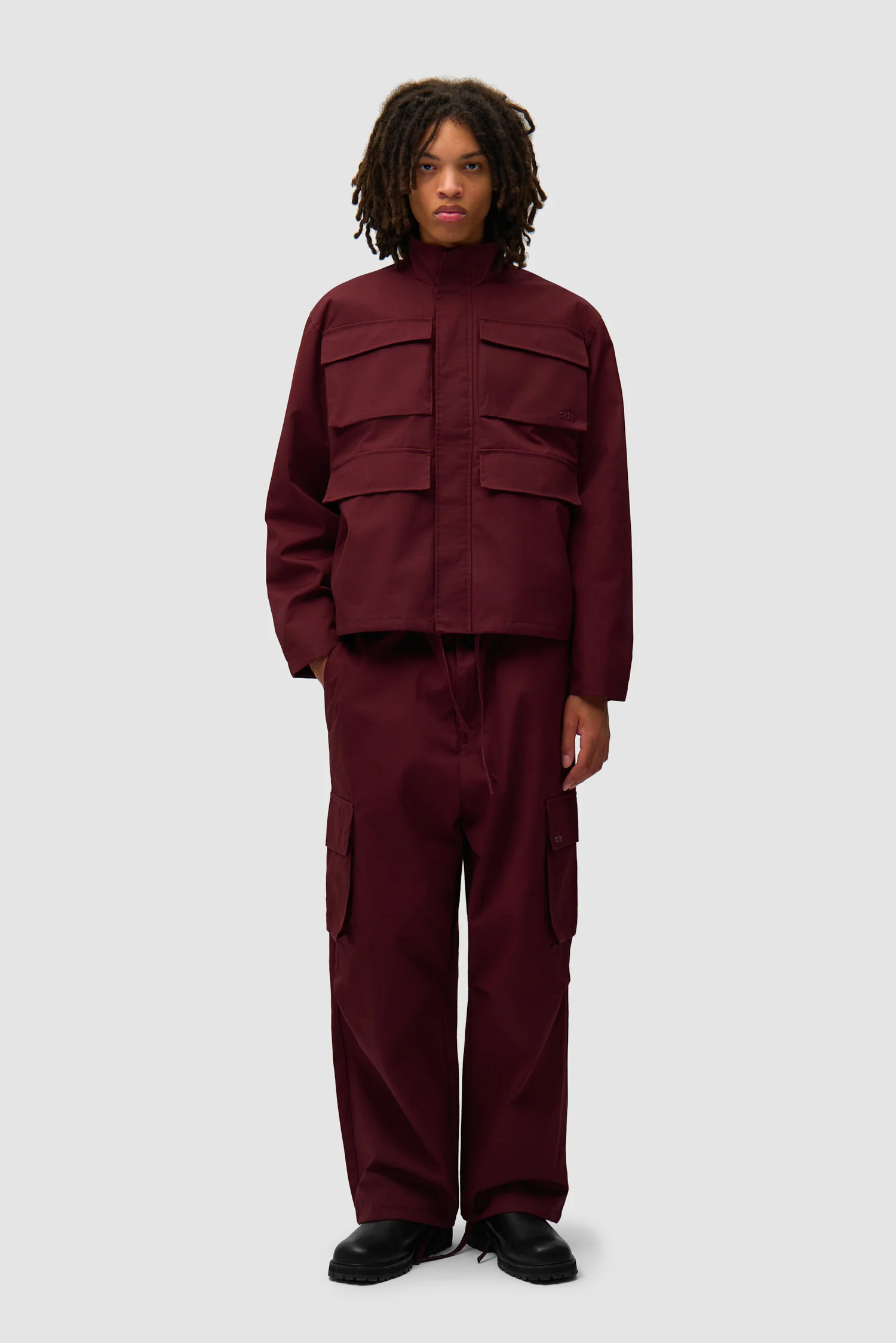Waxed Ripstop Pants - Bordeaux - Image 5