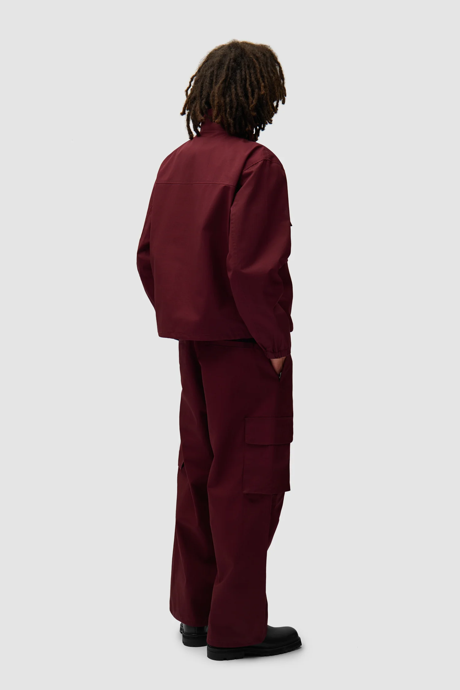 Waxed Ripstop Pants - Bordeaux - Image 7