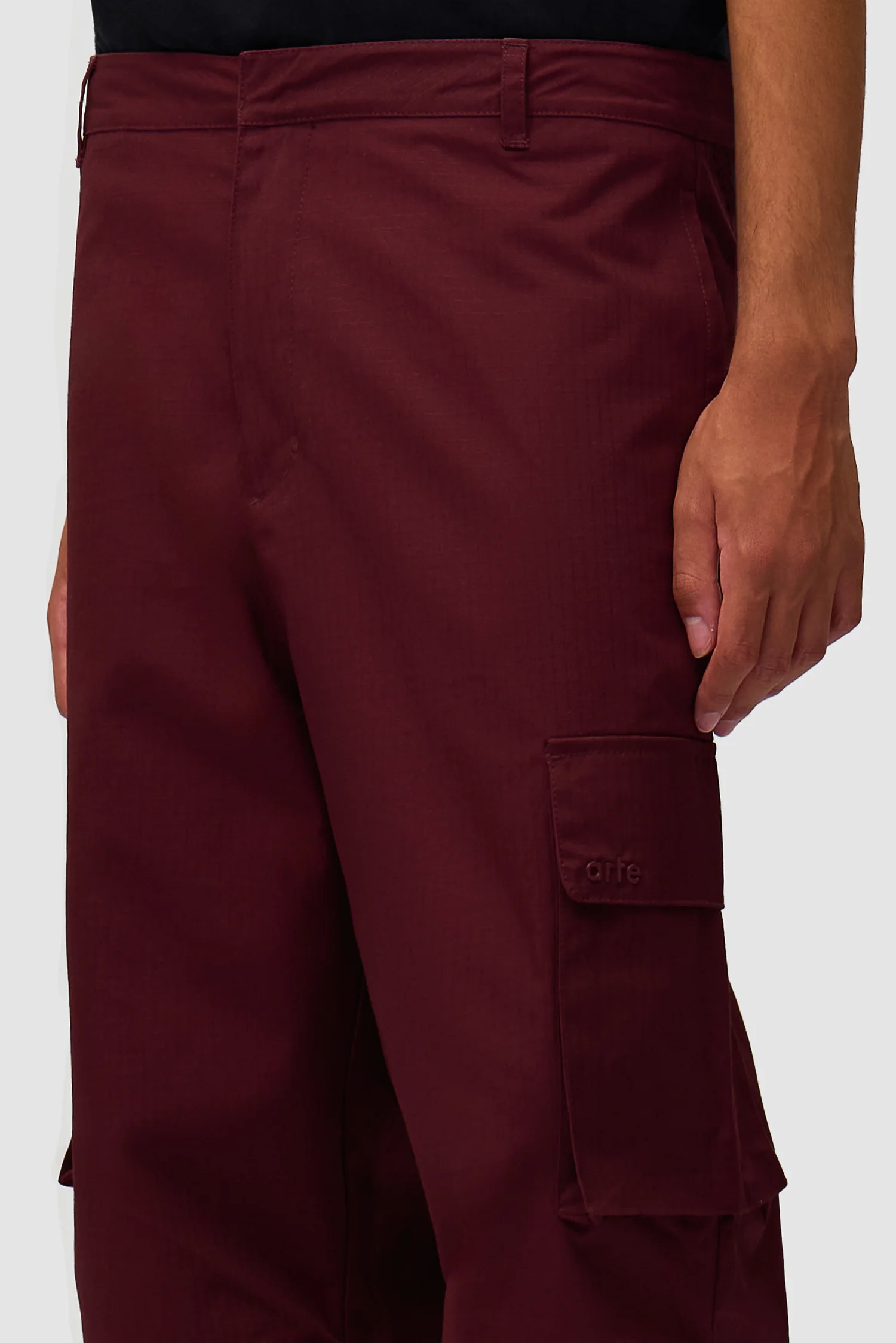 Waxed Ripstop Pants - Bordeaux - Image 8