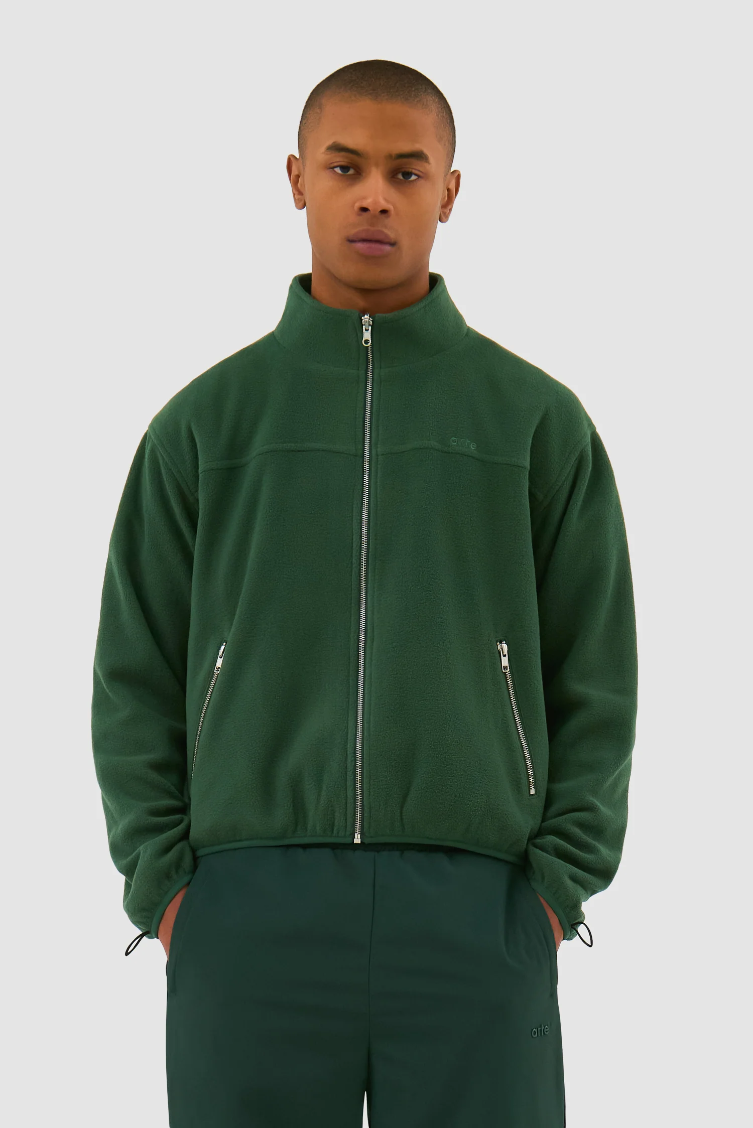 Wool Technical Jacket - Green - Image 8